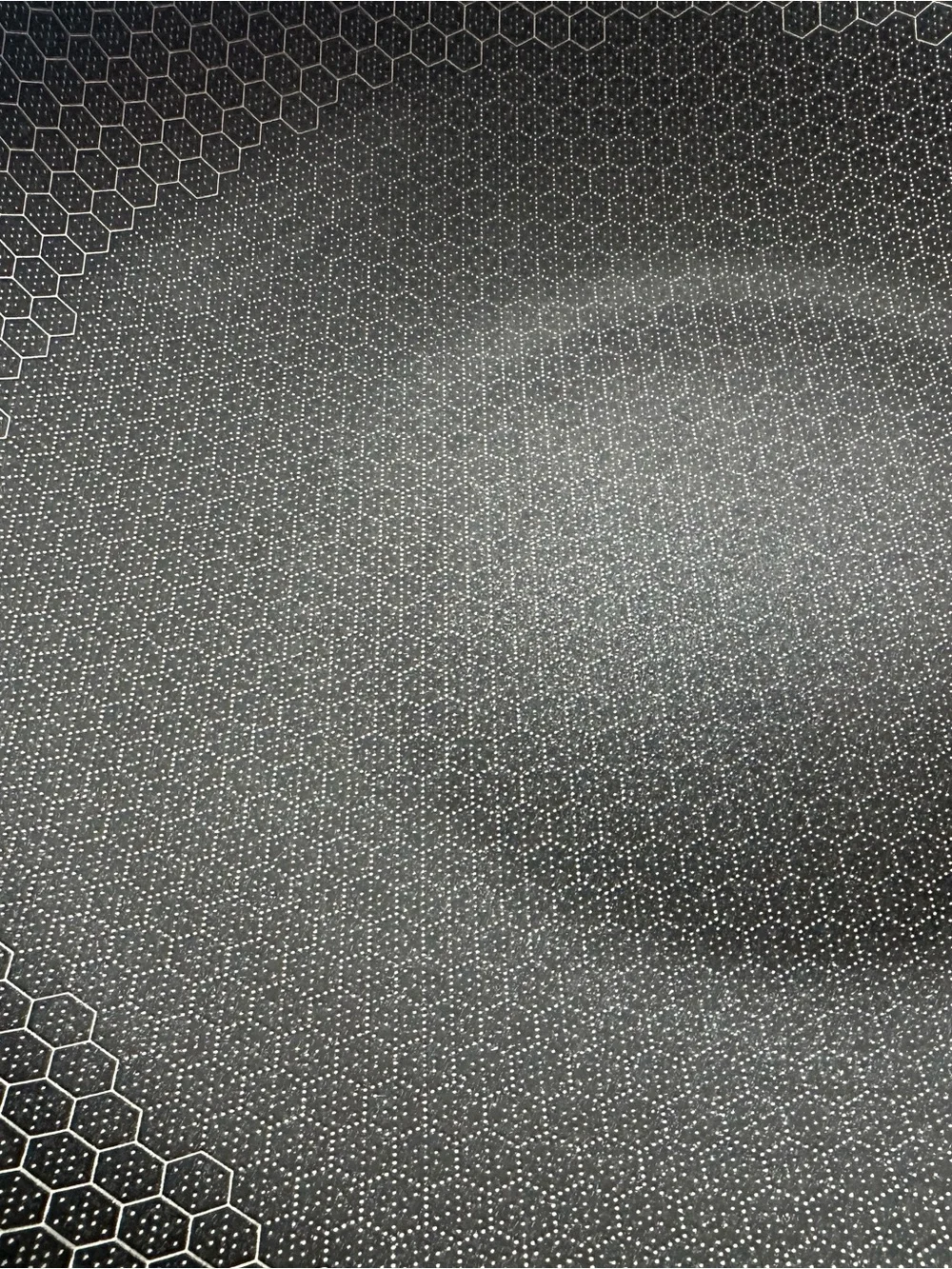 Hexclad 12 inch hybrid Non Black Nonstick Frying Pan Honeycomb Surface. No lid